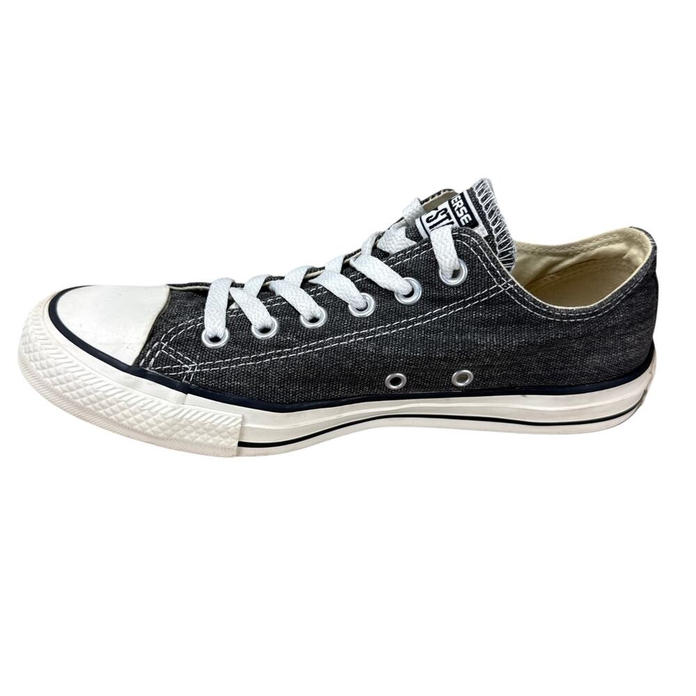 Converse Chuck Taylor All Star Low Black Denim Mens 6 Womens 8 Sneakers Y2K - Picture 3 of 12